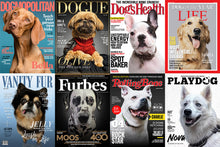 Load image into Gallery viewer, Magazine Cover - Custom Pet Canvas