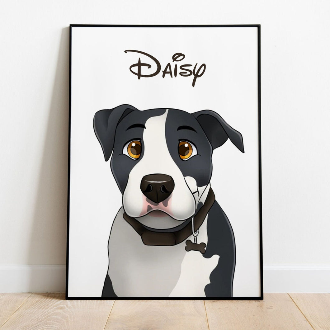 Nostalgic Cartoon - Custom Pet Canvas