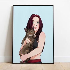 Nostalgic Cartoon - Custom Pet Canvas