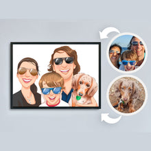 Load image into Gallery viewer, Nostalgic Cartoon - Custom Pet Canvas
