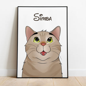 Nostalgic Cartoon - Custom Pet Canvas
